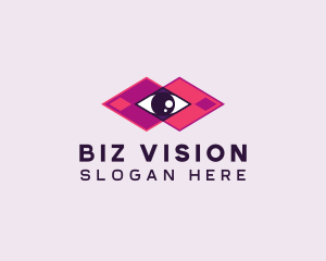 Geometric Eye Surveillance  logo design