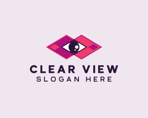 Geometric Eye Surveillance  logo design