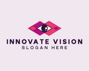 Geometric Eye Surveillance  logo design