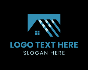 Home Cleaning - House Roof Building logo design