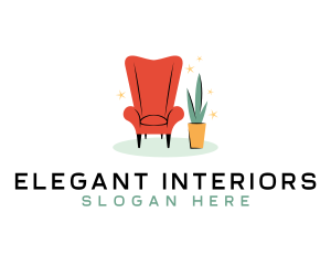 Decorator - Chair Furniture Decor logo design