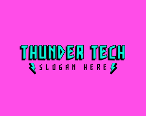 Thunder Gaming Streamer logo design