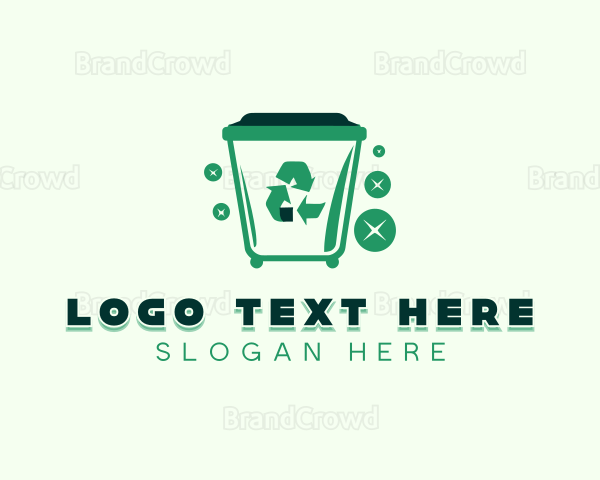 Garbage Trash Bin Logo