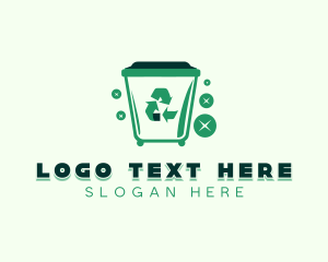 Maintenance - Garbage Trash Bin logo design