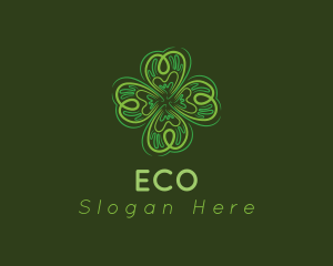 Green Leaf Clover Logo