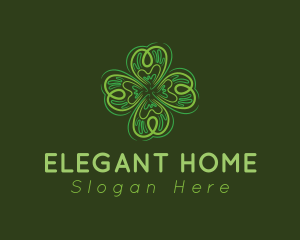 Green Leaf Clover Logo