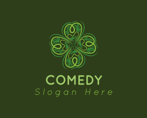 Green Leaf Clover Logo