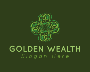 Fortune - Green Leaf Clover logo design