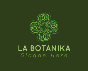 Green - Green Leaf Clover logo design