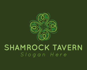 Irish - Green Leaf Clover logo design