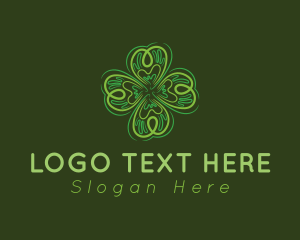 Green - Green Leaf Clover logo design