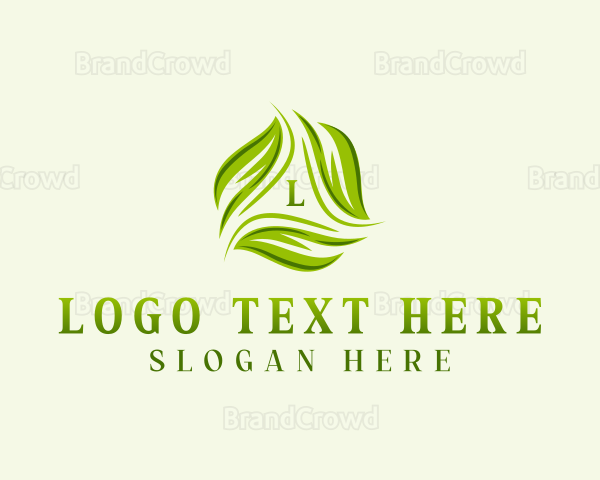 Sustainable Botanical Leaves Logo