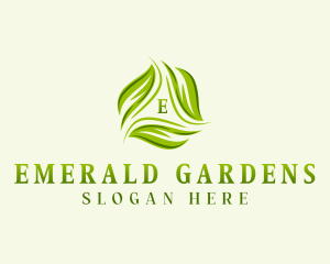 Sustainable Botanical Leaves logo design