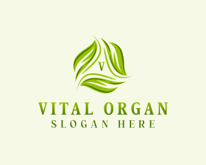 Sustainable Botanical Leaves logo design