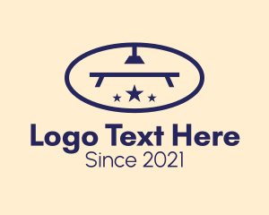 Center Table - Dining Table Lamp logo design