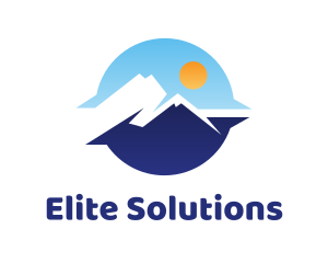 Blue Sunrise Mountain View Logo