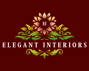 Elegant Dahlia Flower logo design