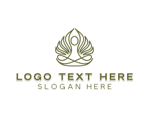 Zen - Leaf Healing Relaxation logo design