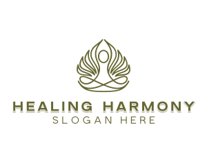 Leaf Healing Relaxation logo design