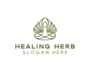 Leaf Healing Relaxation logo design