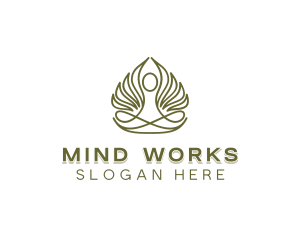 Leaf Healing Relaxation logo design