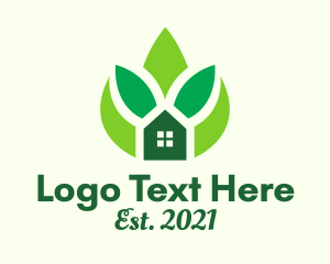 Neighborhood - Green House Real Estate logo design