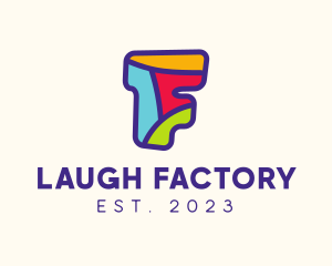 Comedy - Fun Puzzle Letter F logo design