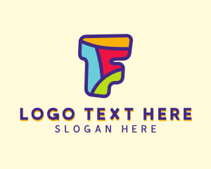 Comedy - Fun Puzzle Letter F logo design