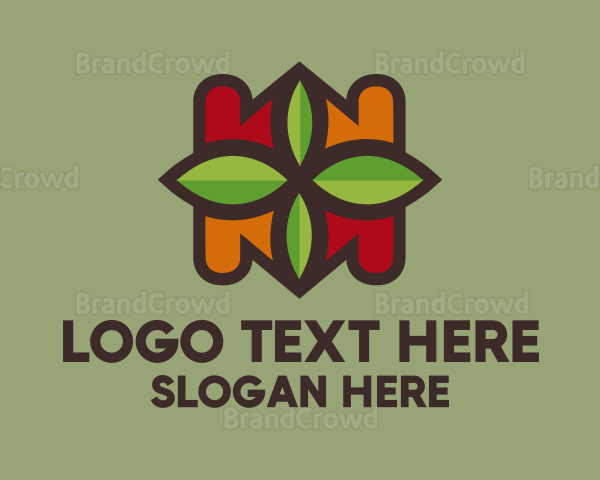 Autumn Leaf Pattern Logo