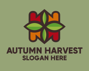 Autumn - Autumn Leaf Pattern logo design