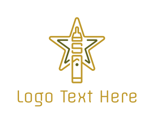 Golden - Golden Star Vape logo design