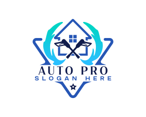 Power Wash - Home Power Cleaning logo design