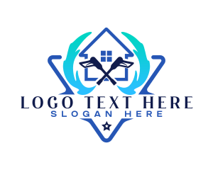 Sprayer - Home Power Cleaning logo design