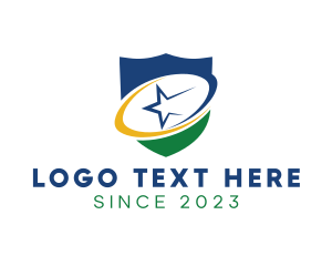 Legal - Orbit Star Shield Crest logo design