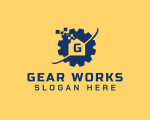 Mechanical House Gear logo design