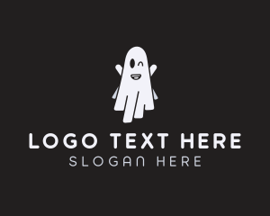 Creepy - Ghost Halloween Costume logo design