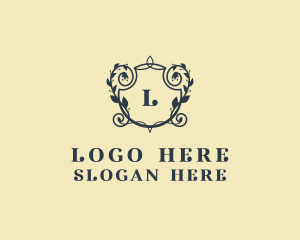 Boutique - Floral Shield Boutique logo design