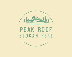 Mountain Hiking Adventure logo design