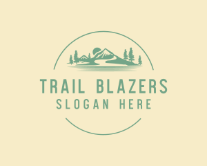 Mountain Hiking Adventure logo design