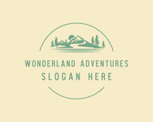 Mountain Hiking Adventure logo design