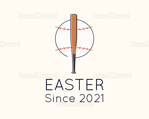 Baseball Bat Ball Logo