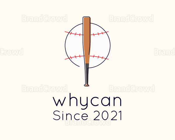 Baseball Bat Ball Logo