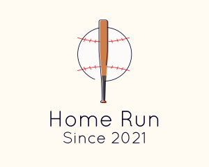 Baseball - Baseball Bat Ball logo design