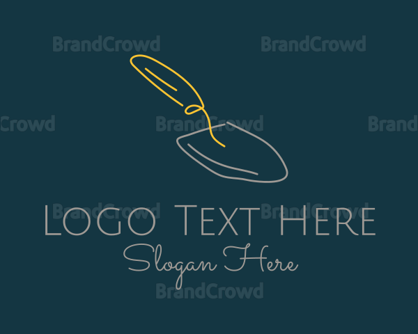 Gardening Shovel Trowel Logo