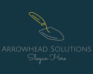 Gardening Shovel Trowel logo design