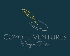 Gardening Shovel Trowel logo design