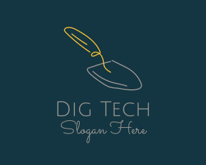 Dig - Gardening Shovel Trowel logo design