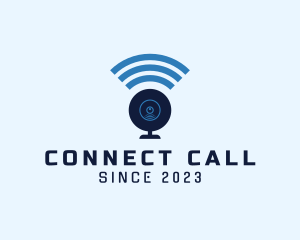Call - Webcam WiFi Signal logo design