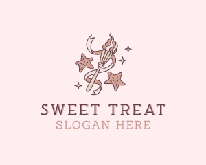 Cookie Star Sweets logo design