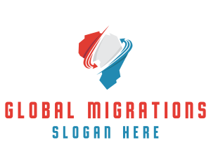 Immigration - Africa Map Exchange logo design